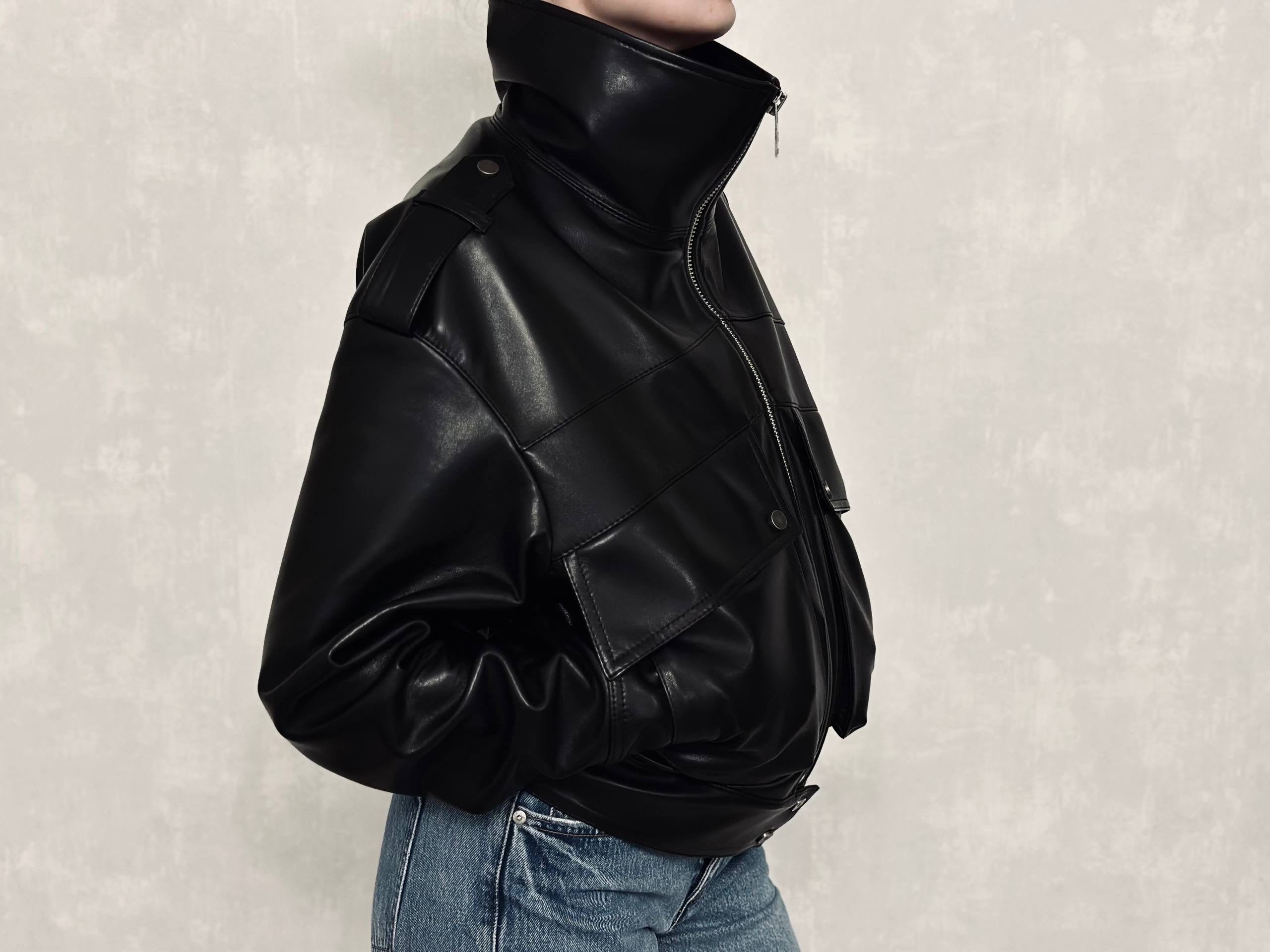 Black Bomber Jacket