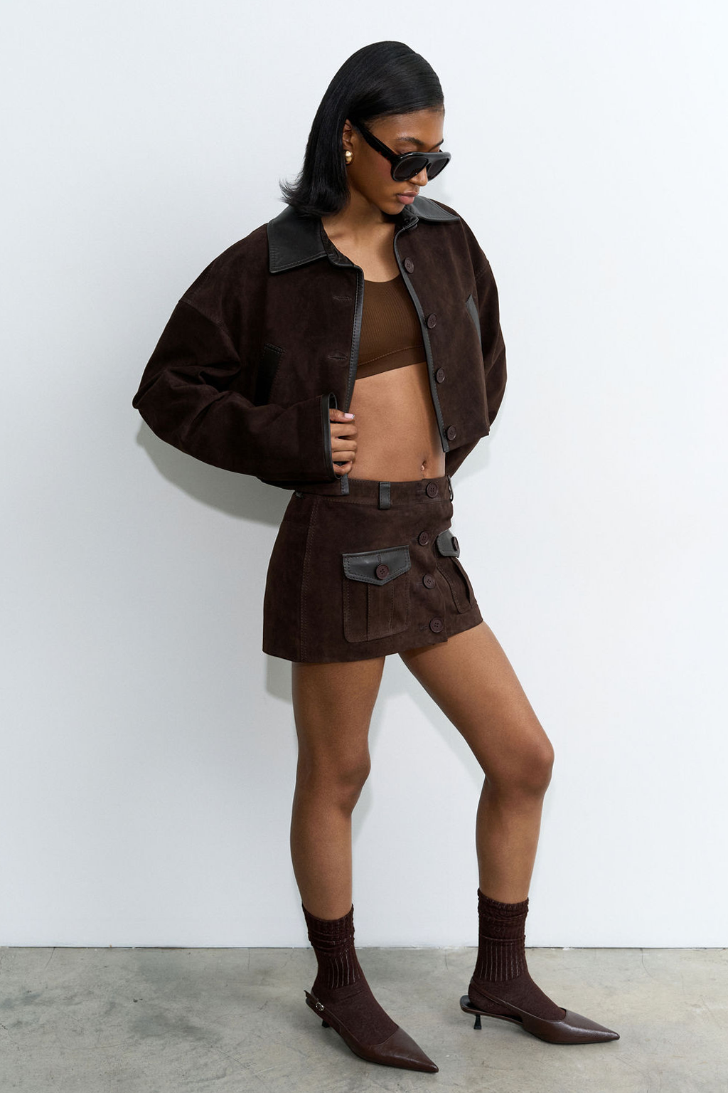 Double Rich Cropped jacket