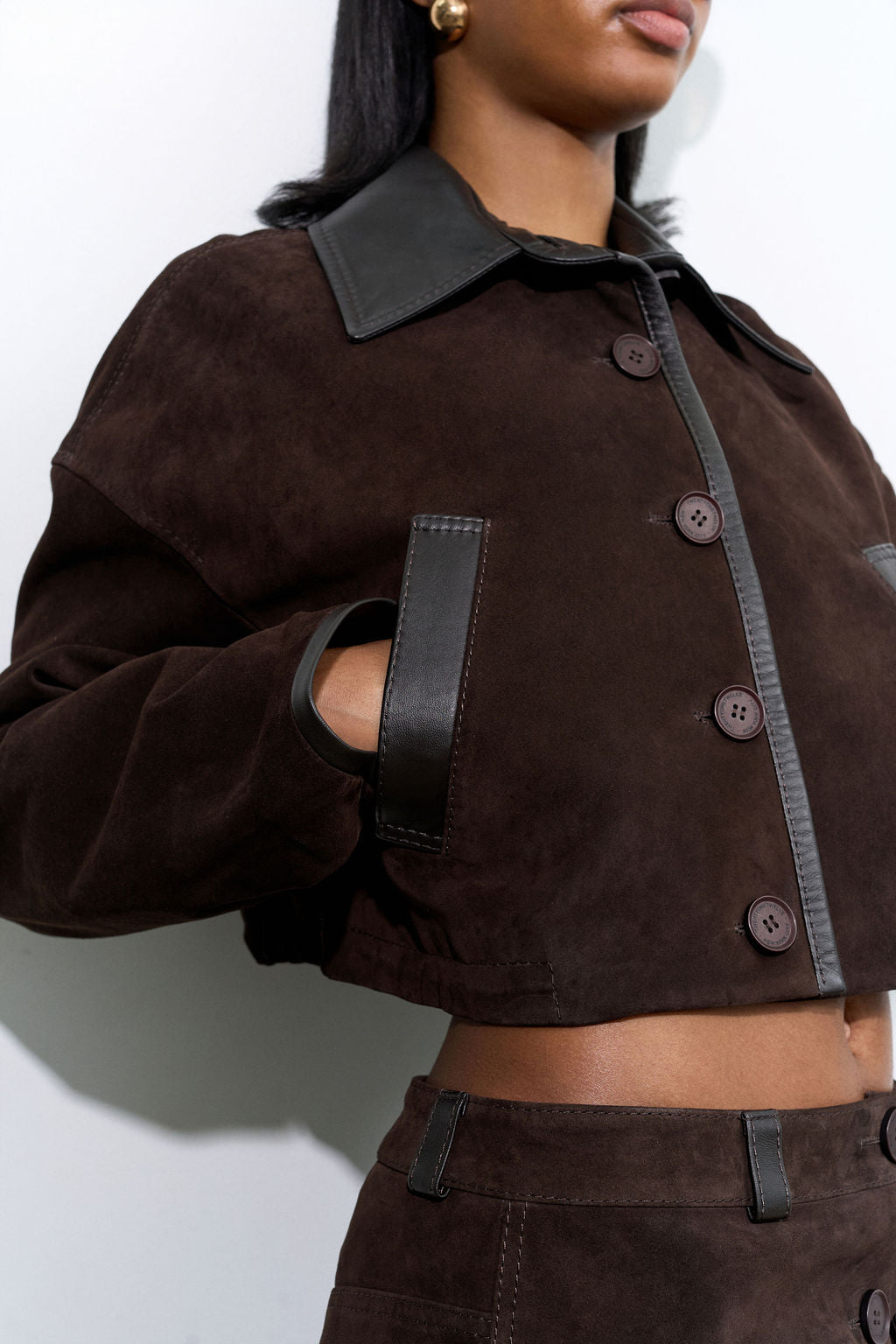 Double Rich Cropped jacket