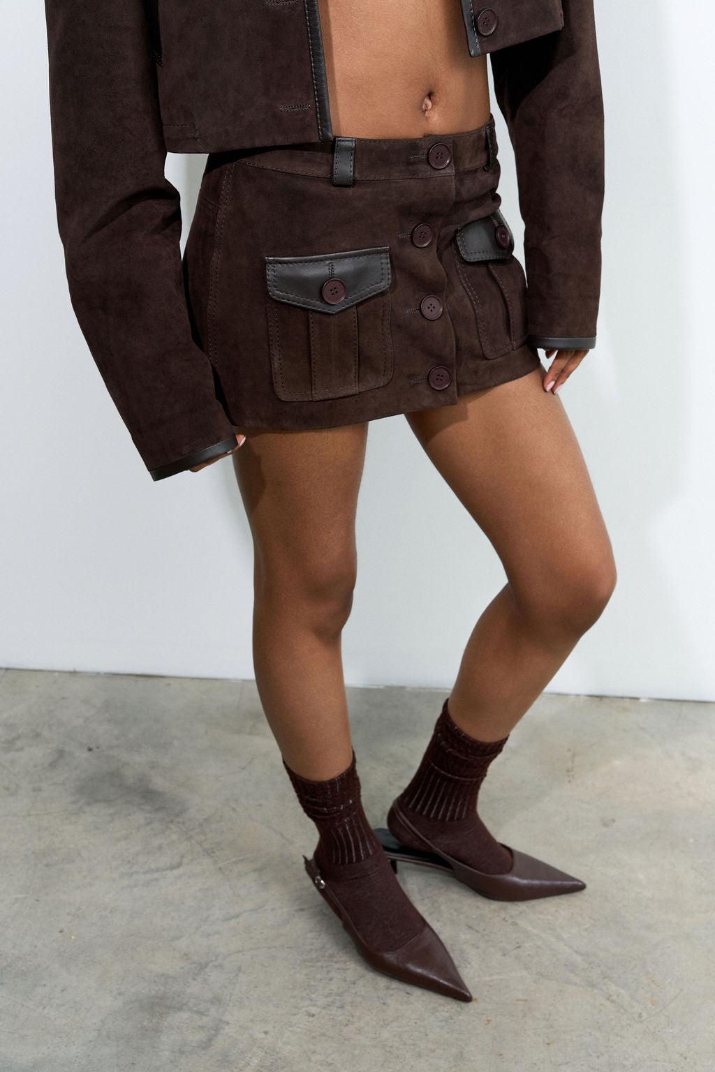 Suede Skirt