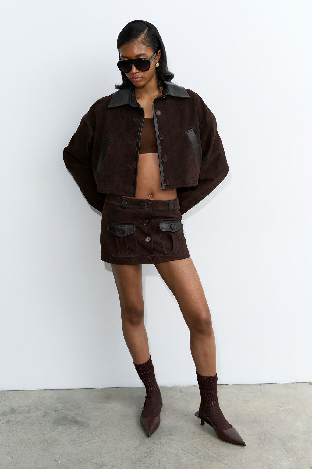 Suede Skirt
