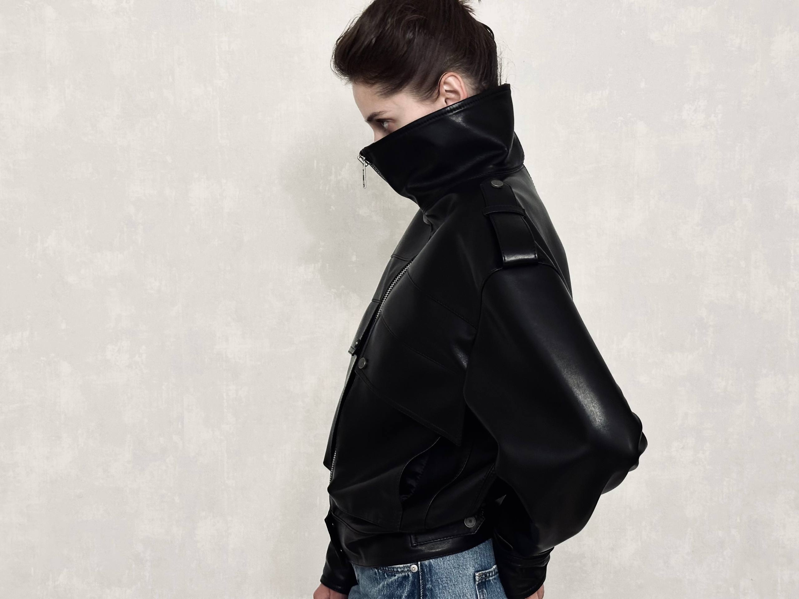 Black Bomber Jacket